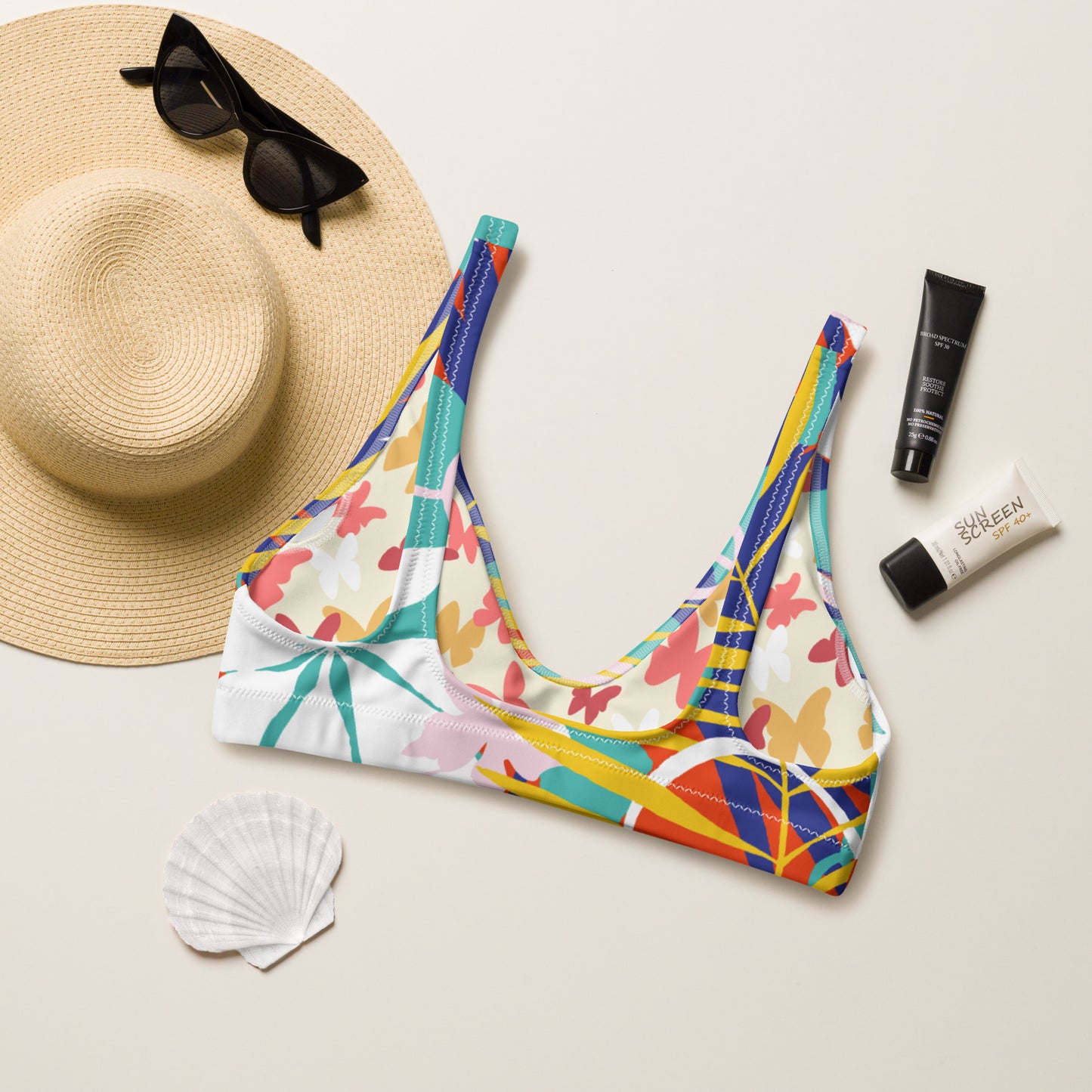 La Beachy Day padded bikini top