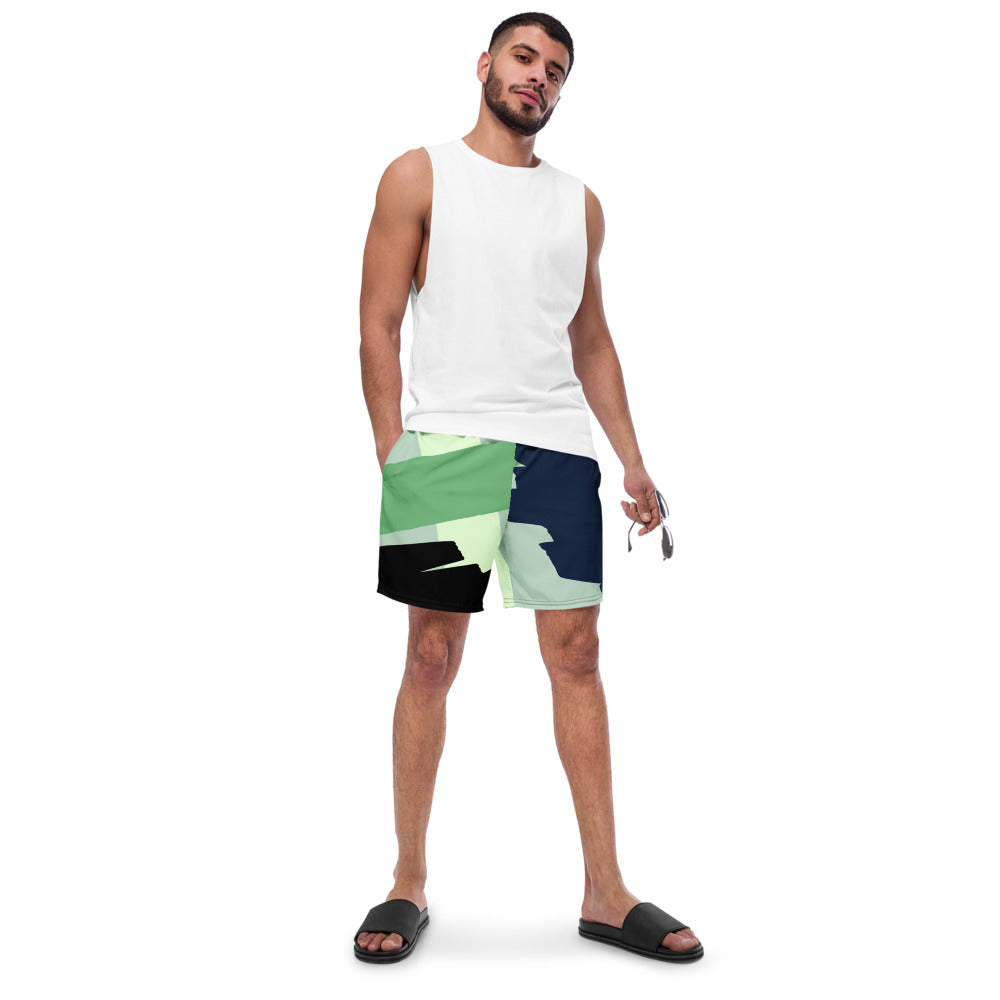 Paint Pattern Print Men's swim trunks