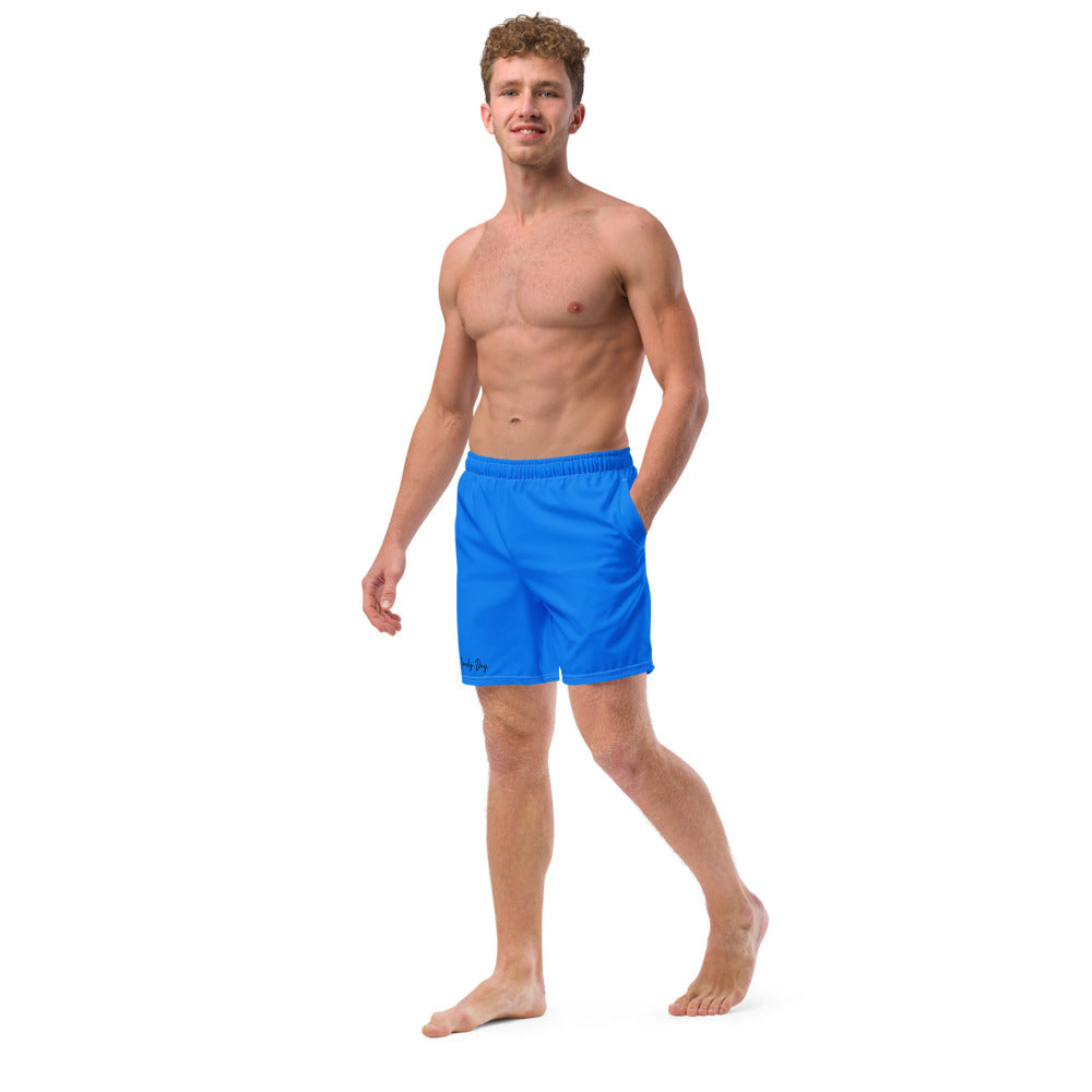 Blue Men's swim trunks