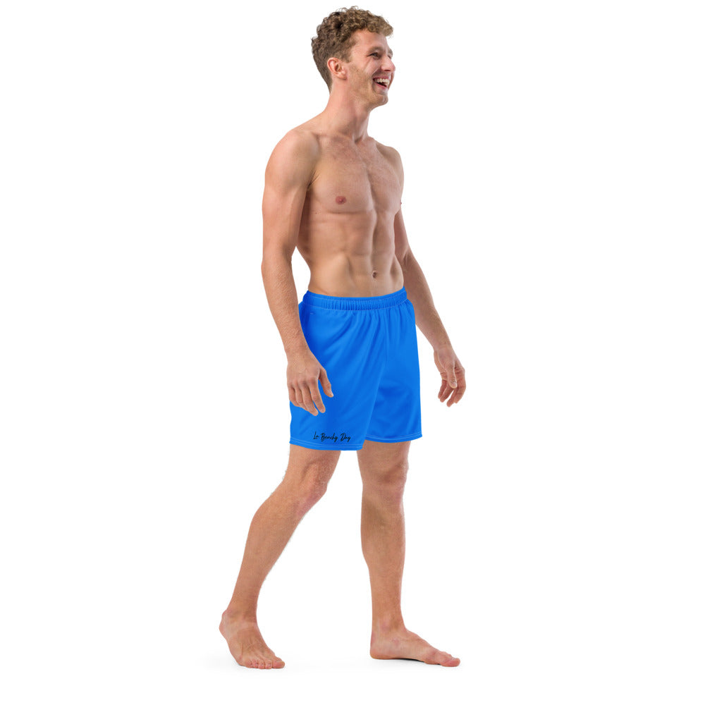 Blue Men's swim trunks