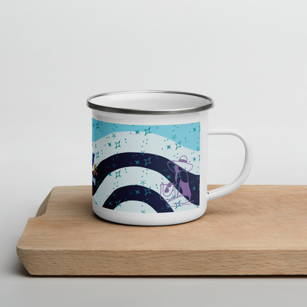 LA Beachy Day Enamel Mug