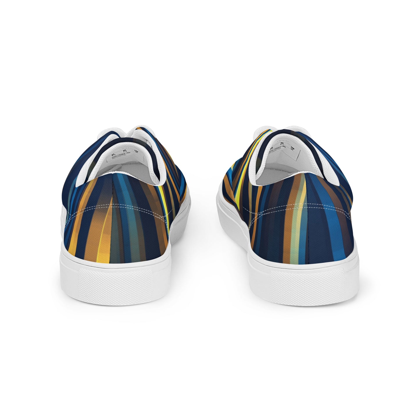 Striped Men’s lace-up canvas shoes