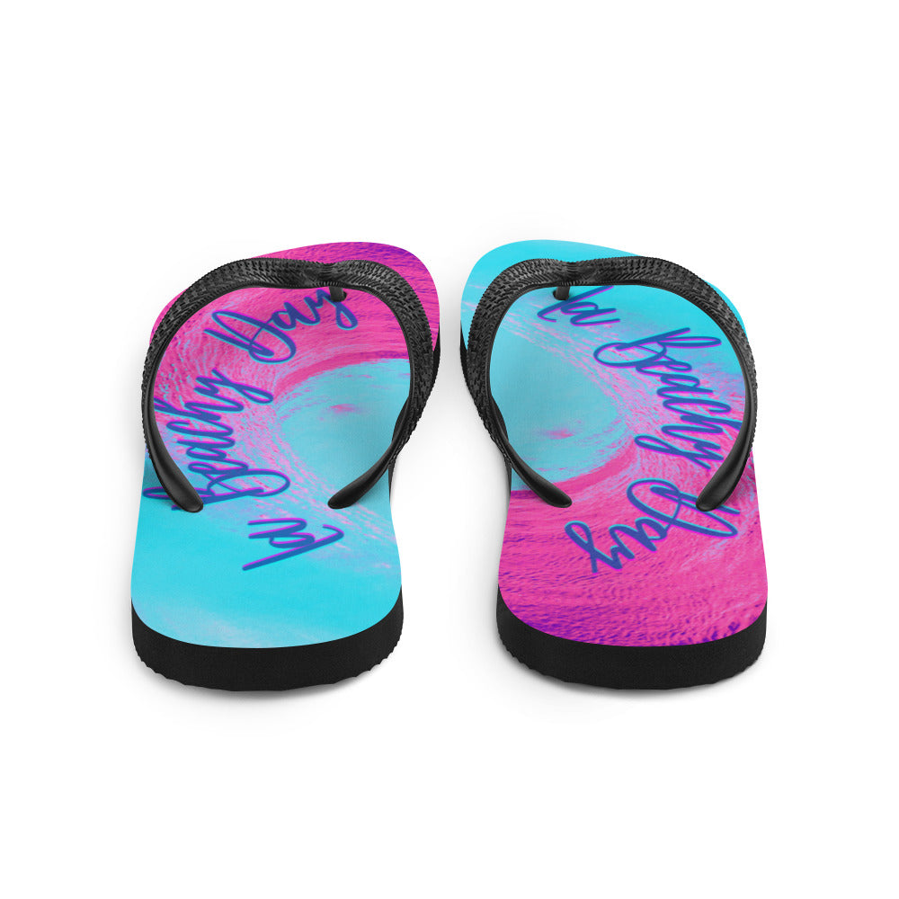 La Beachy Day Wave Flip-Flops