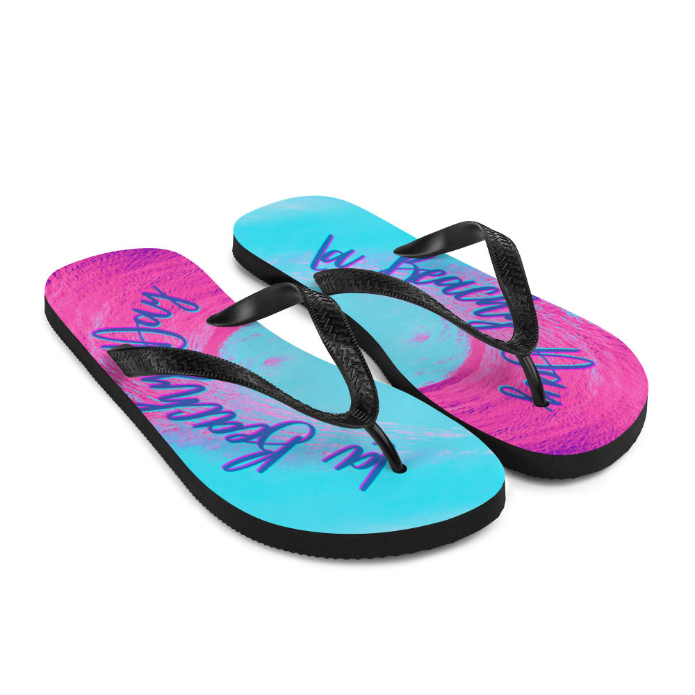 La Beachy Day Wave Flip-Flops