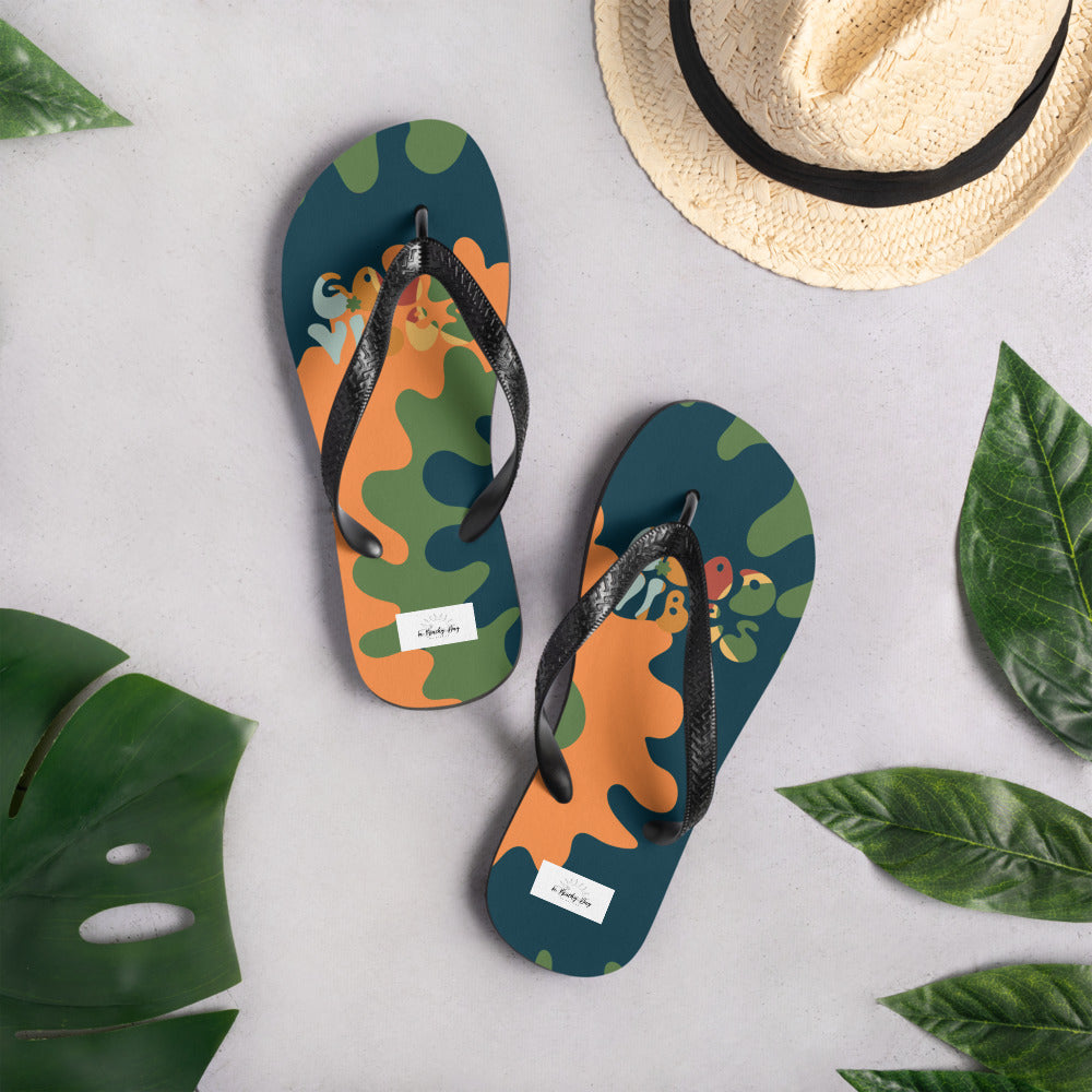 "Good Vibes" Flip-Flops