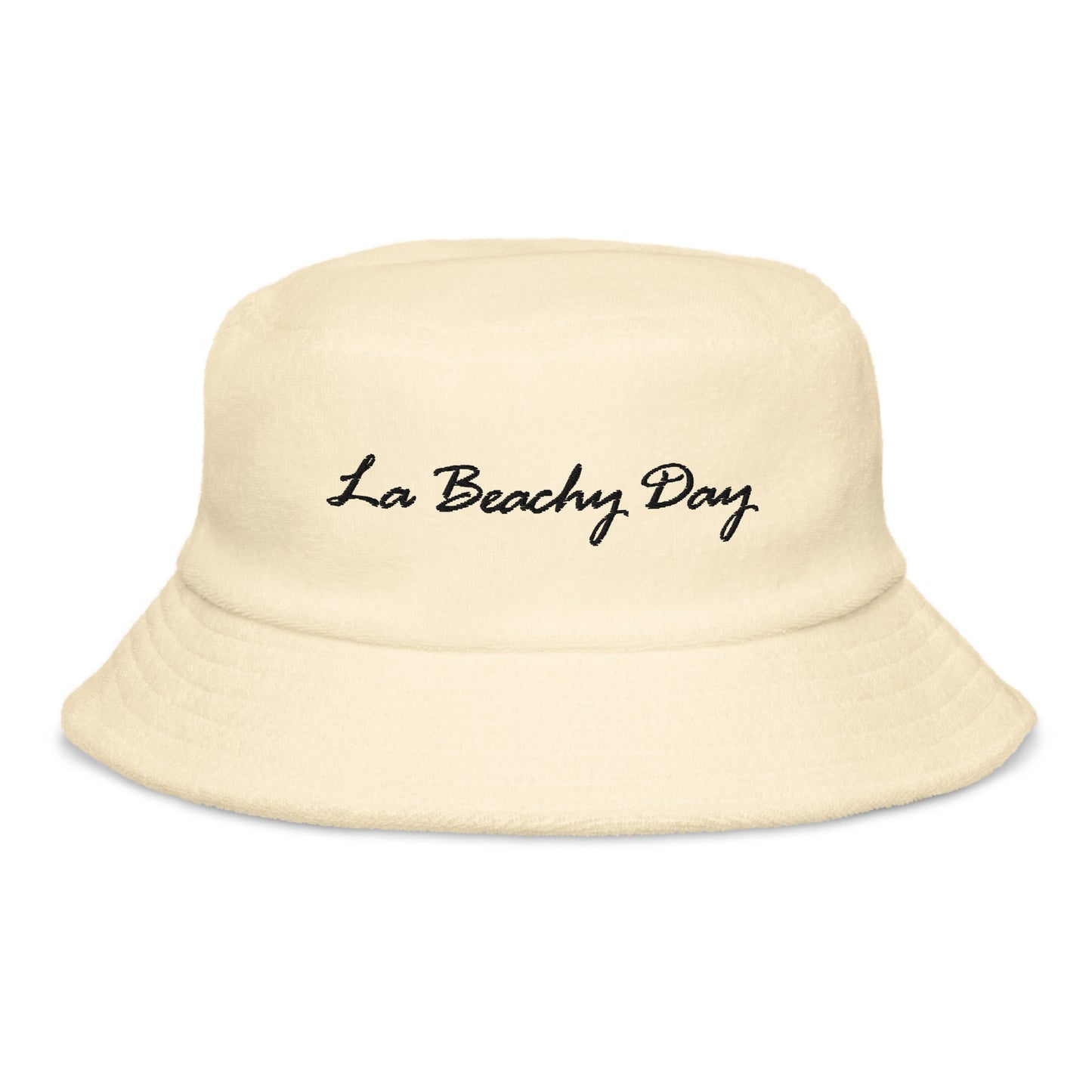 La Beachy Day Terry cloth bucket hat