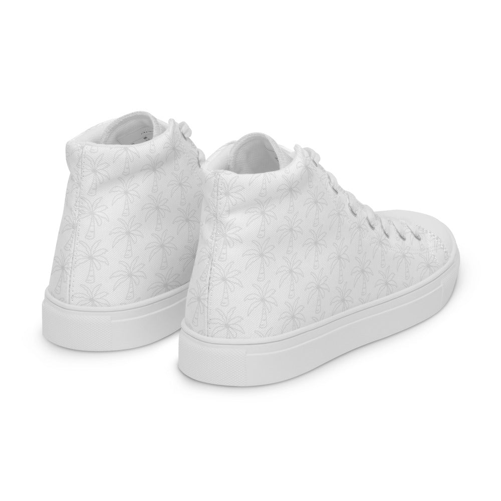 Women’s palm tree high top canvas shoes