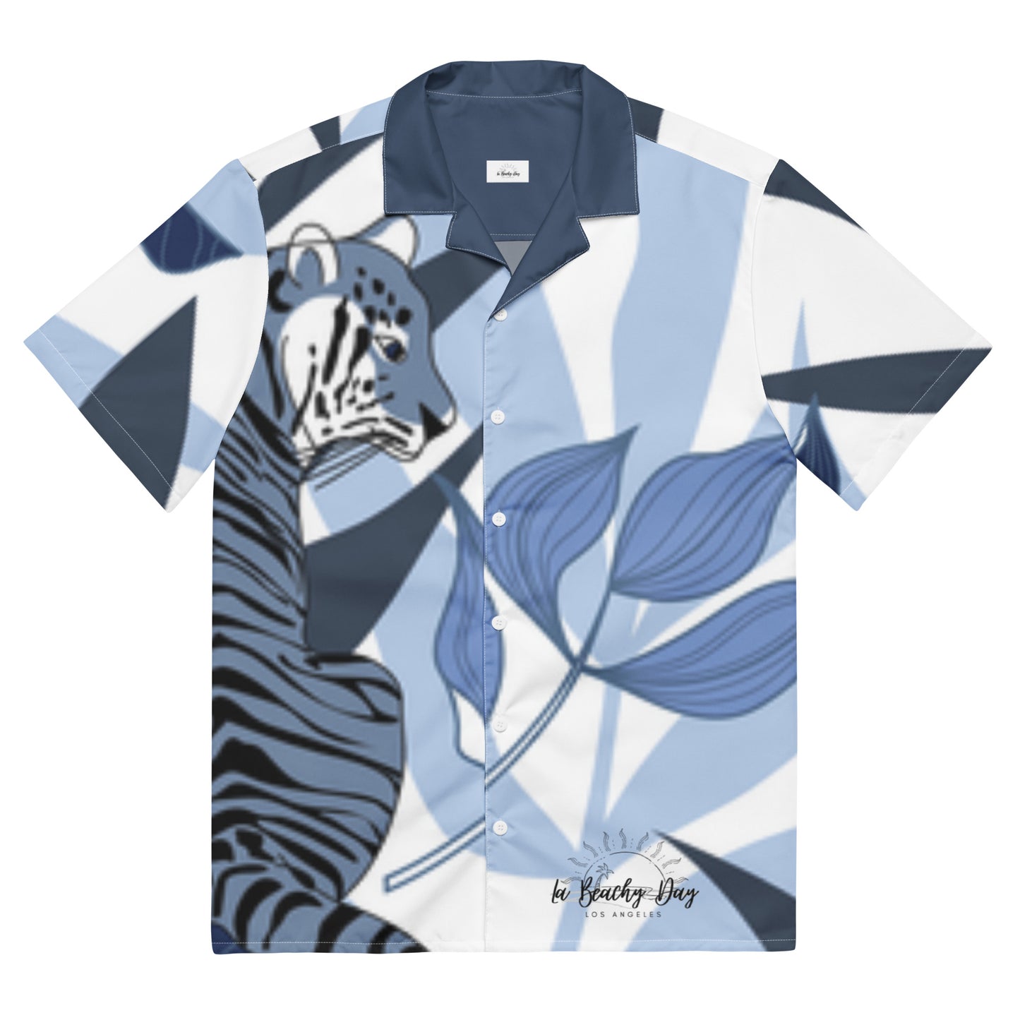 Unisex Jungle Cat Button Up Shirt