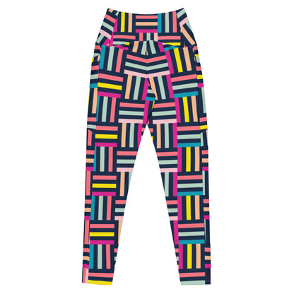 Colorful Geometric leggings with pockets