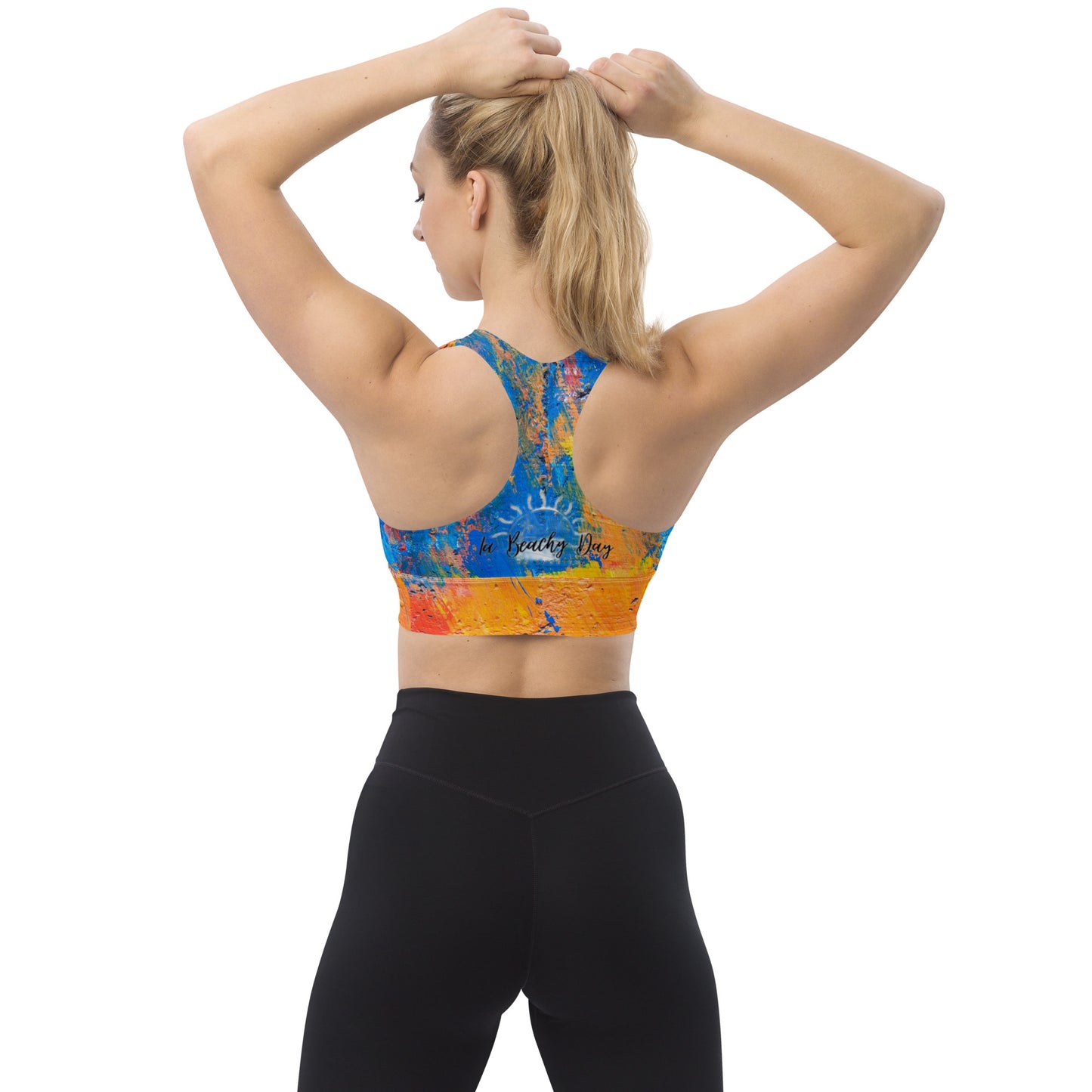 Paint Print sports bra