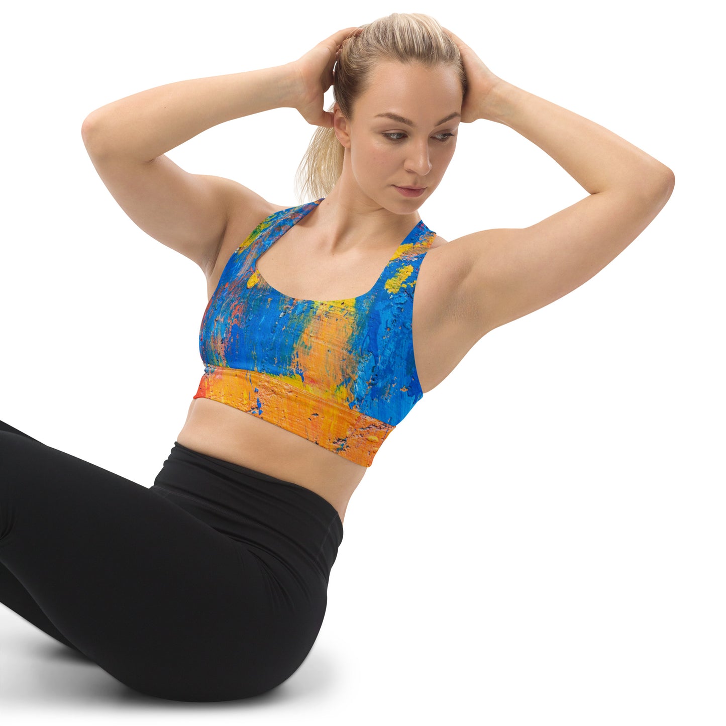 Paint Print sports bra