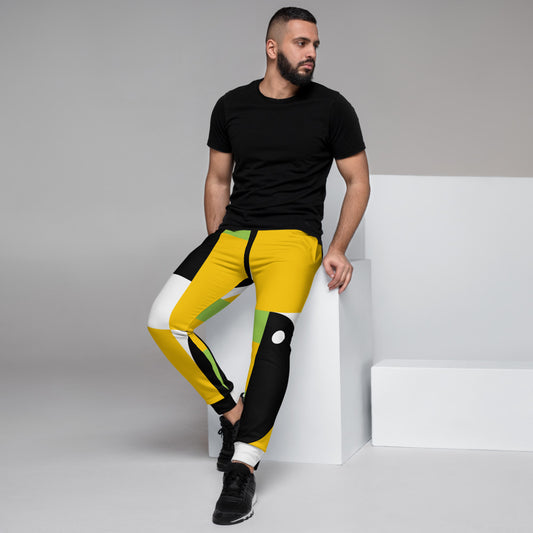 Yellow Print Men's Joggers