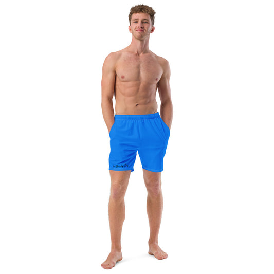 Blue Men's swim trunks