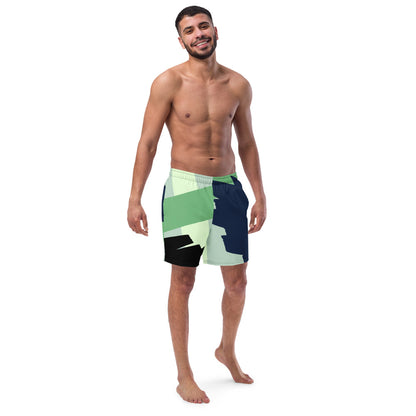Paint Pattern Print Men's swim trunks
