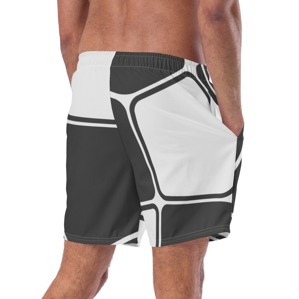 Geometric Pattern Men's swim trunks