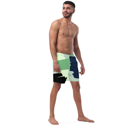 Paint Pattern Print Men's swim trunks