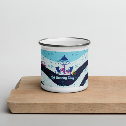 LA Beachy Day Enamel Mug