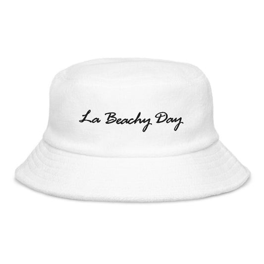 La Beachy Day Terry cloth bucket hat