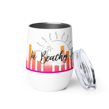 La Beachy Day Wine tumbler