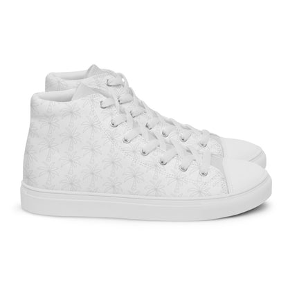 Women’s palm tree high top canvas shoes