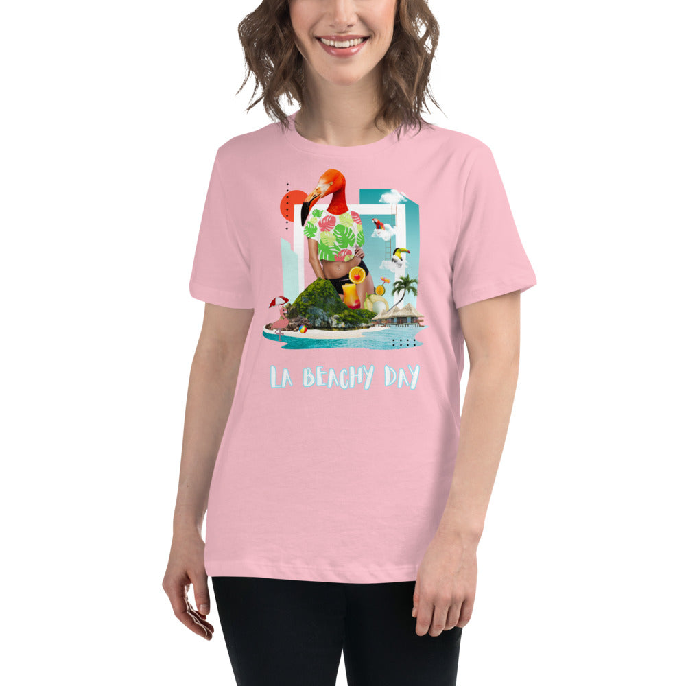 La Beachy Day Sun Day Women's Relaxed T-Shirt